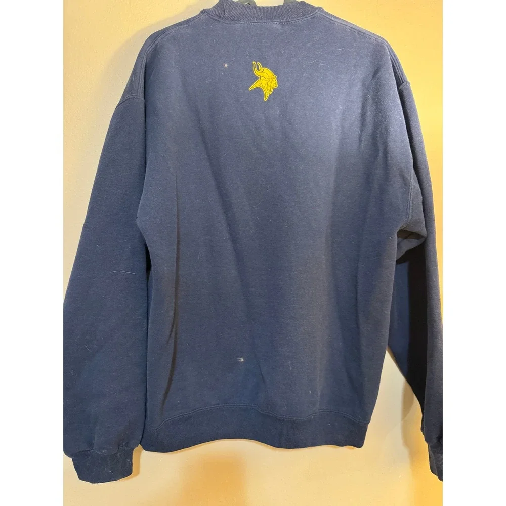 Jerzees Super Sweats North Alumni Viking Navy Blue Crewneck Sweatshirt Medium